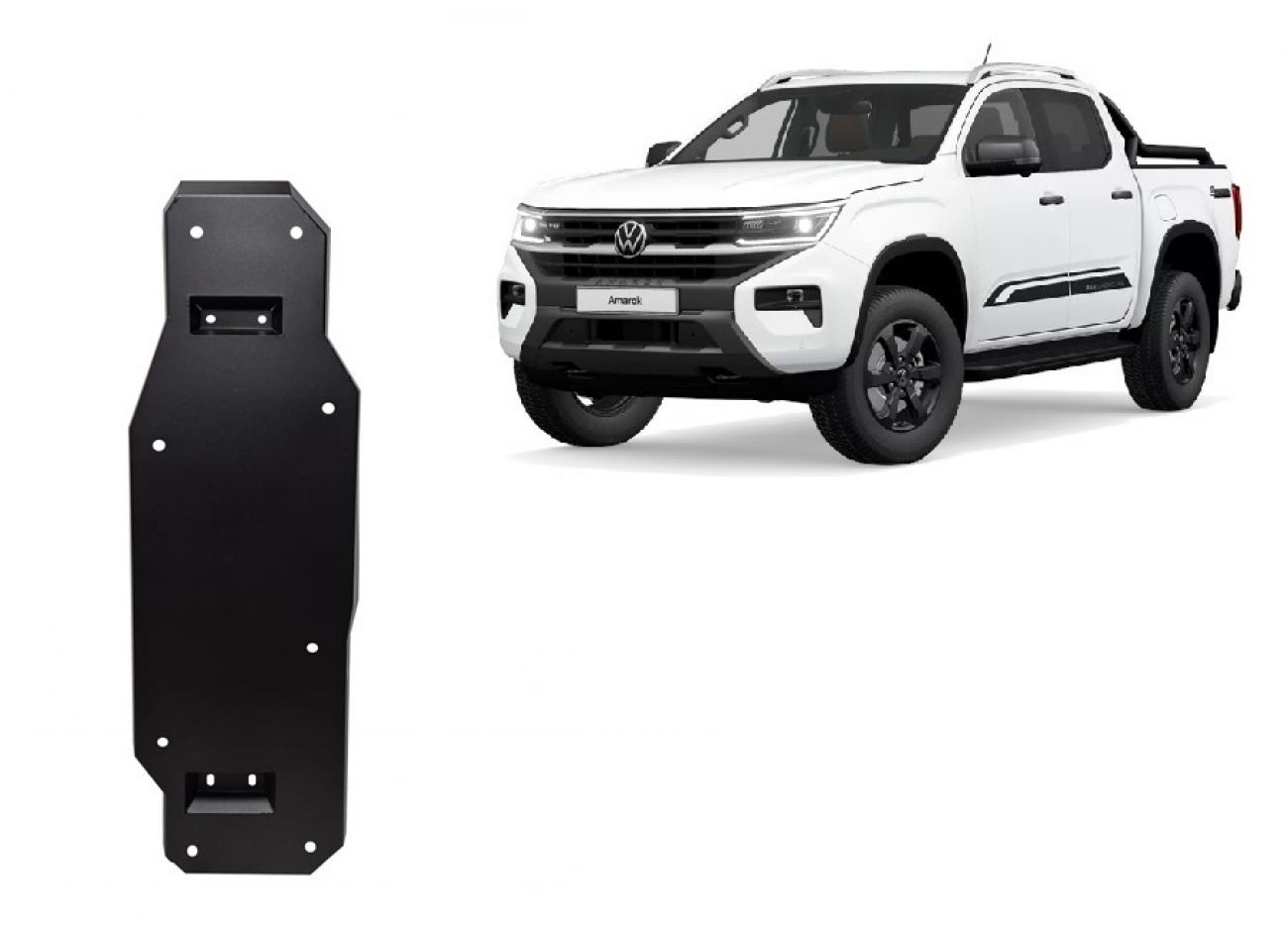 Fuel tank skid plate Volkswagen Amarok (MB3G9A147CF; 2643728)