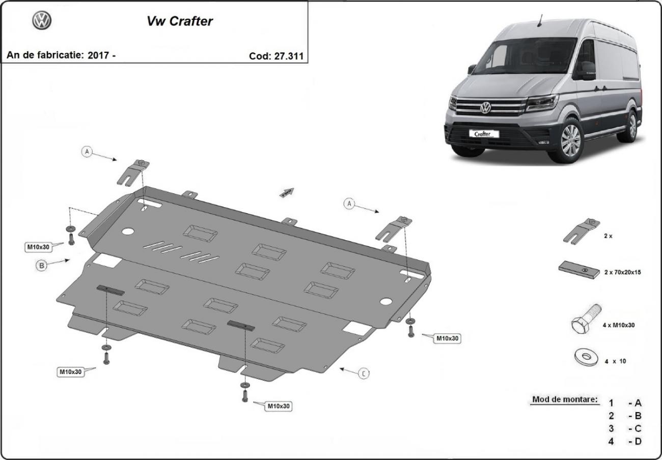 Engine skid plate Vw Crafter - 2