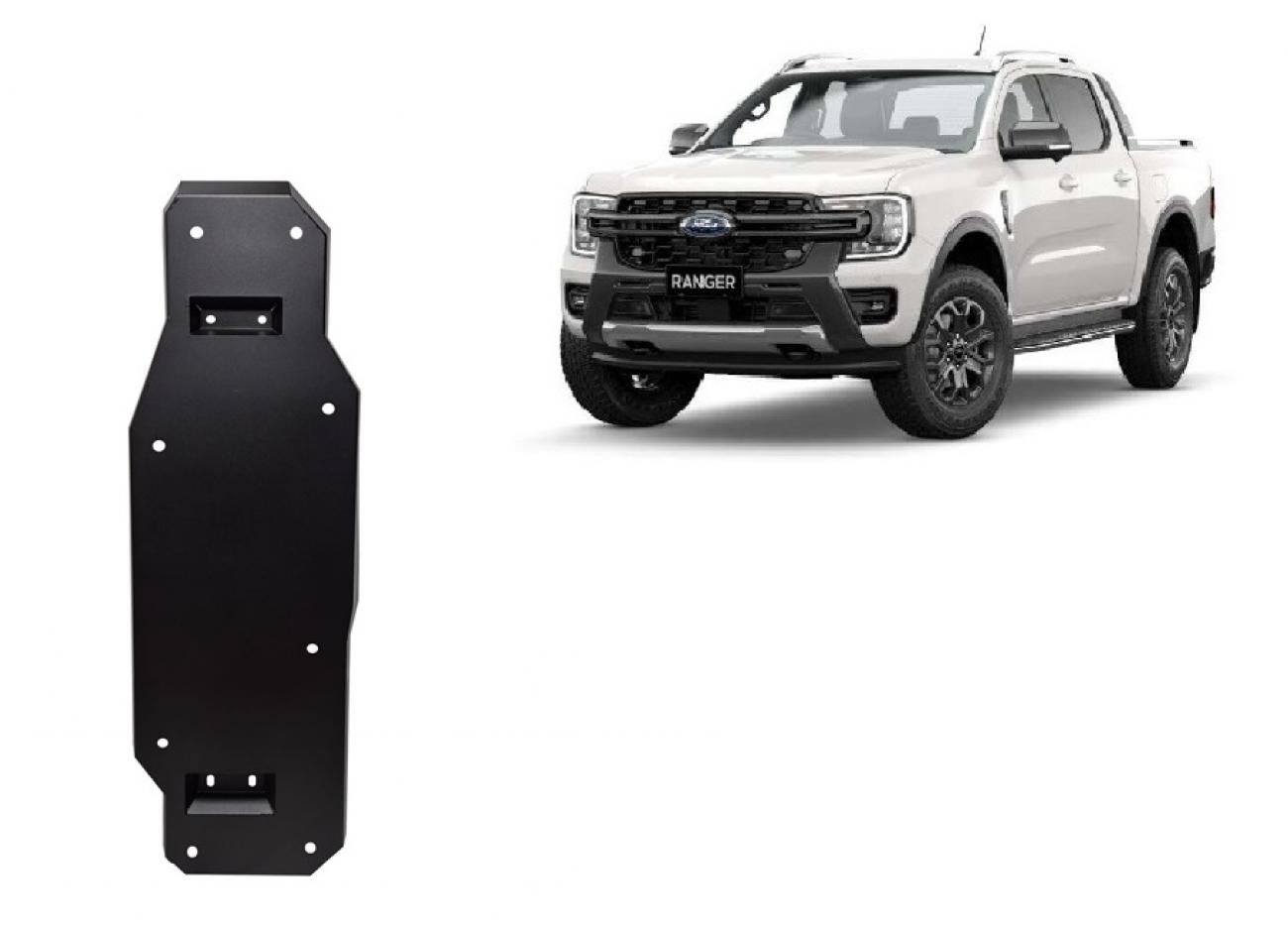Fuel tank skid plate Ford Ranger (MB3G9A147CF; 2643728)