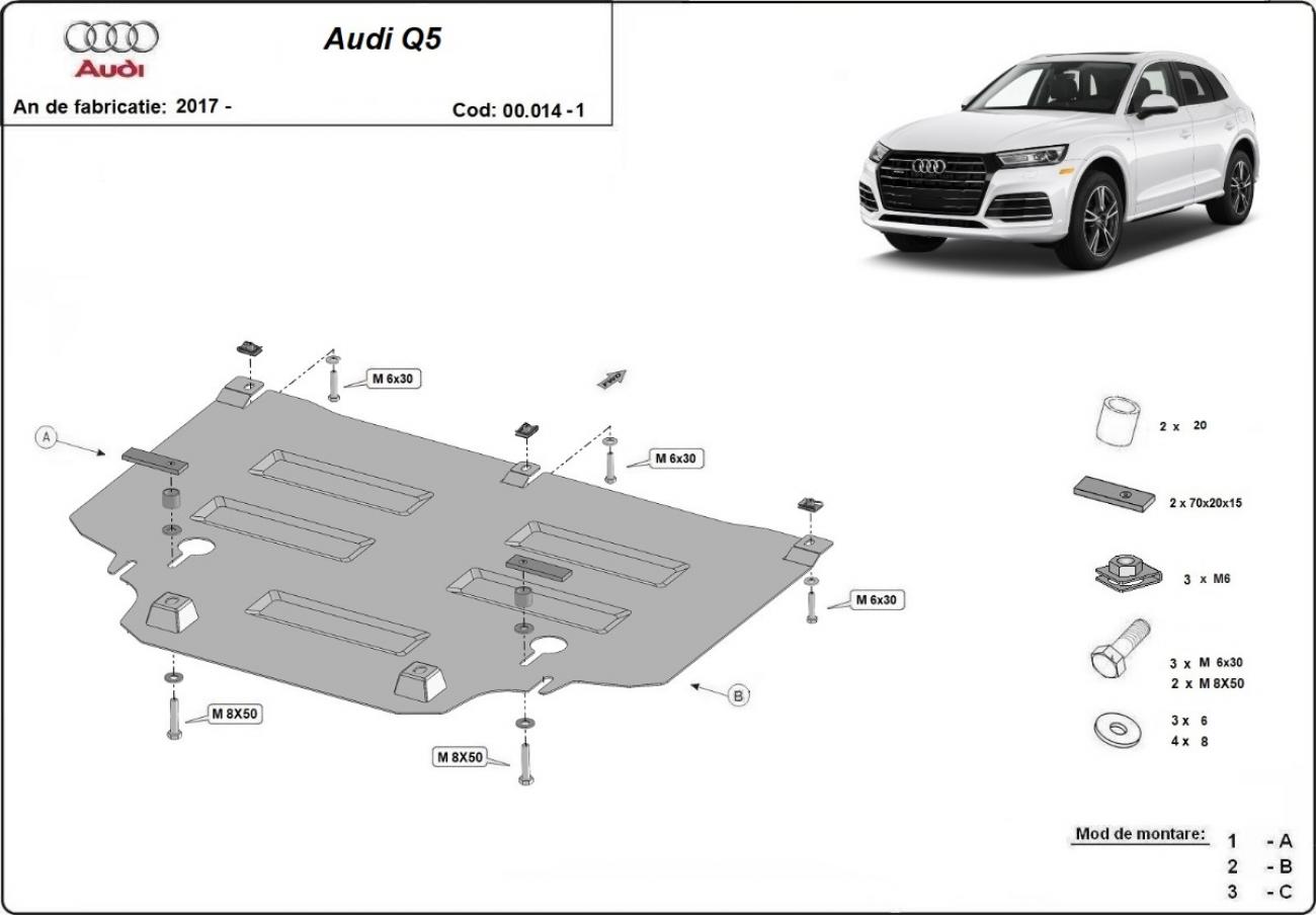 Gearbox skid plate Audi Q5 - 2