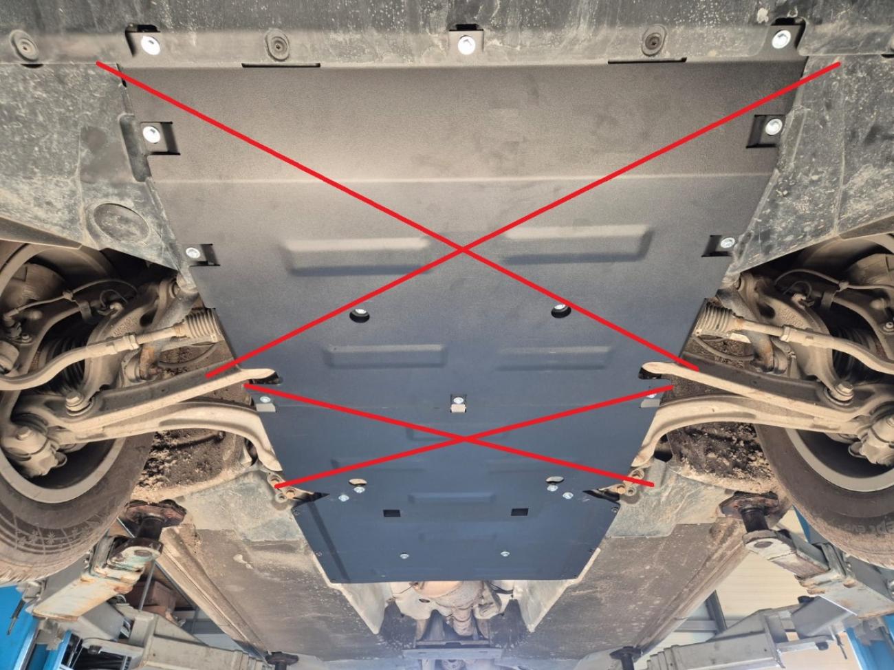 Differential skid plate metalic Audi Q5 - 6