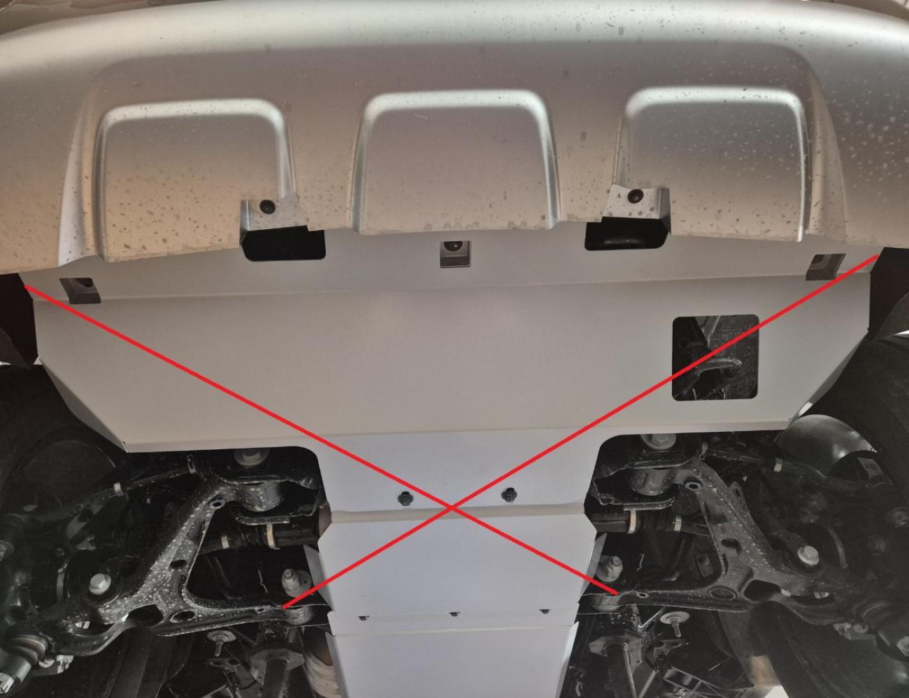 Gearbox skid plate din aluminiu Baic Beijing BJ60 - 3