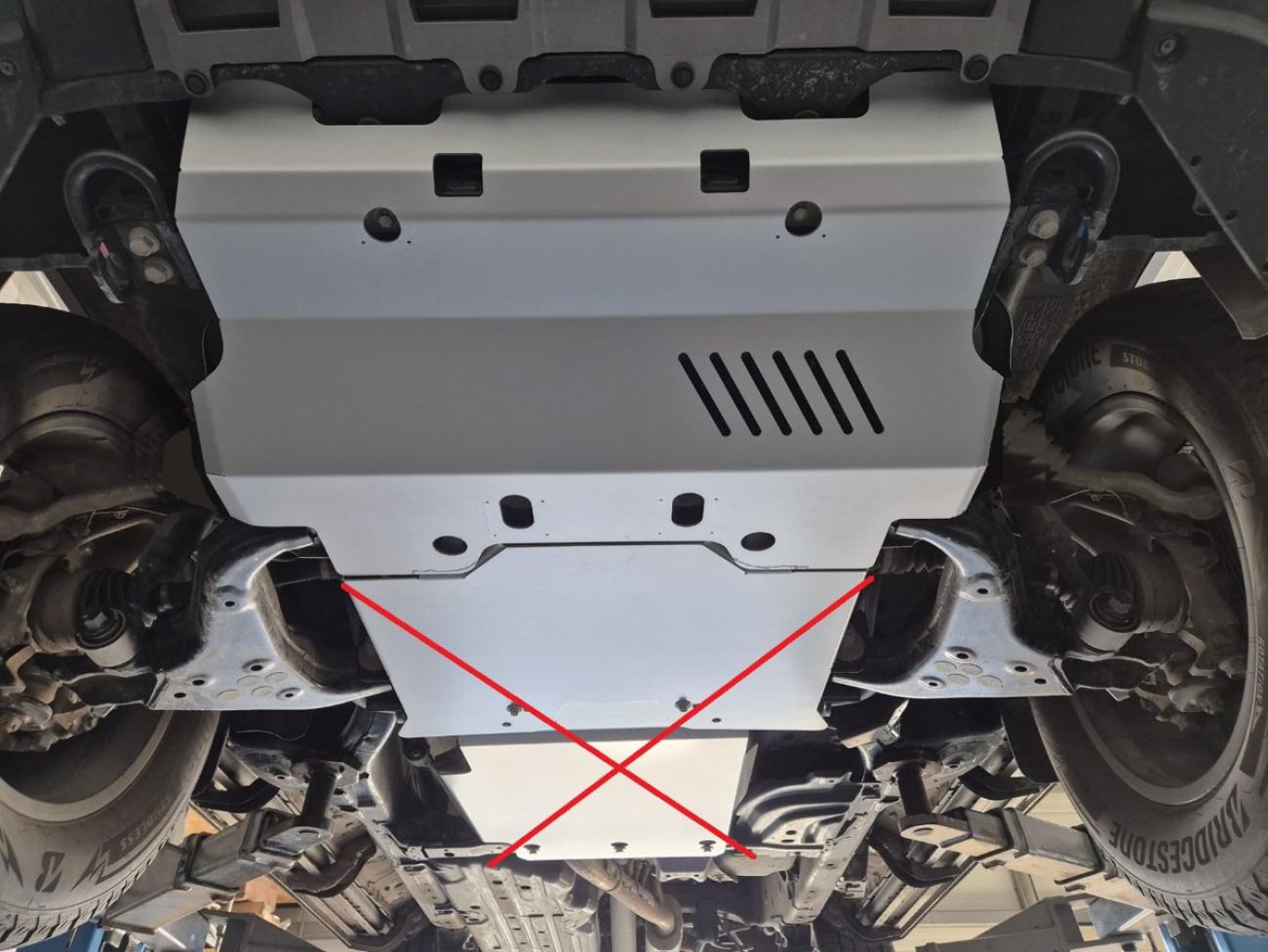 Aluminum radiator skid plate Toyota Land Cruiser 250 - 5