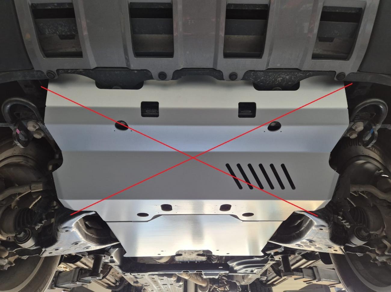 Aluminum engine skid plate Toyota Land Cruiser 250 - 4