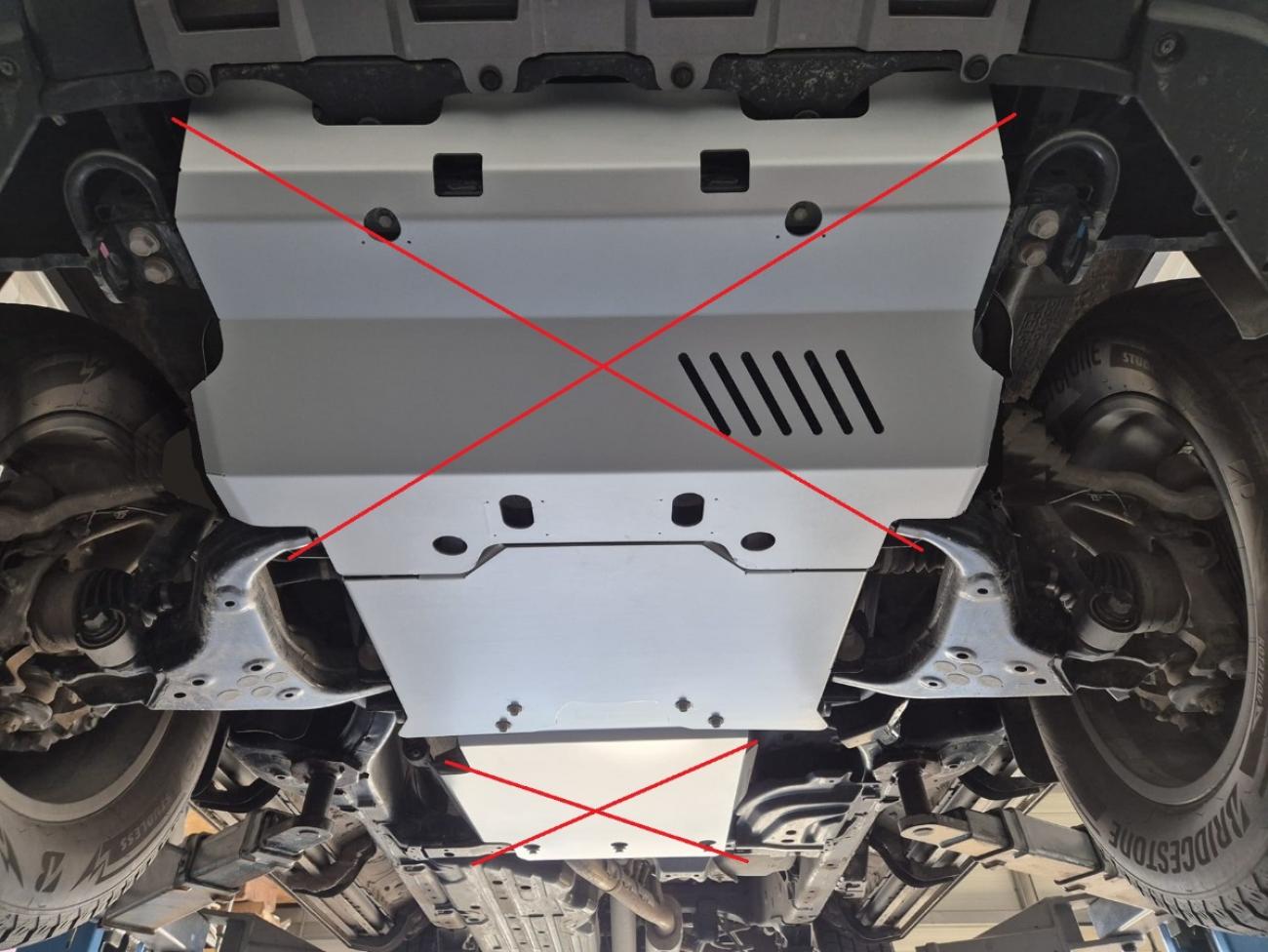 Aluminum engine skid plate Toyota Land Cruiser 250 - 5