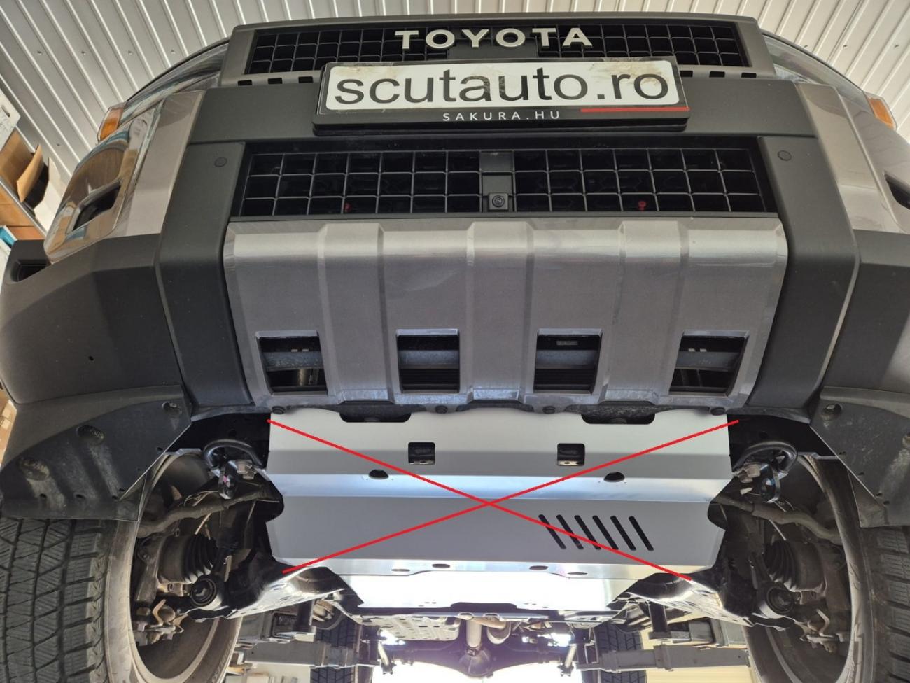 Aluminum engine skid plate Toyota Land Cruiser 250 - 7