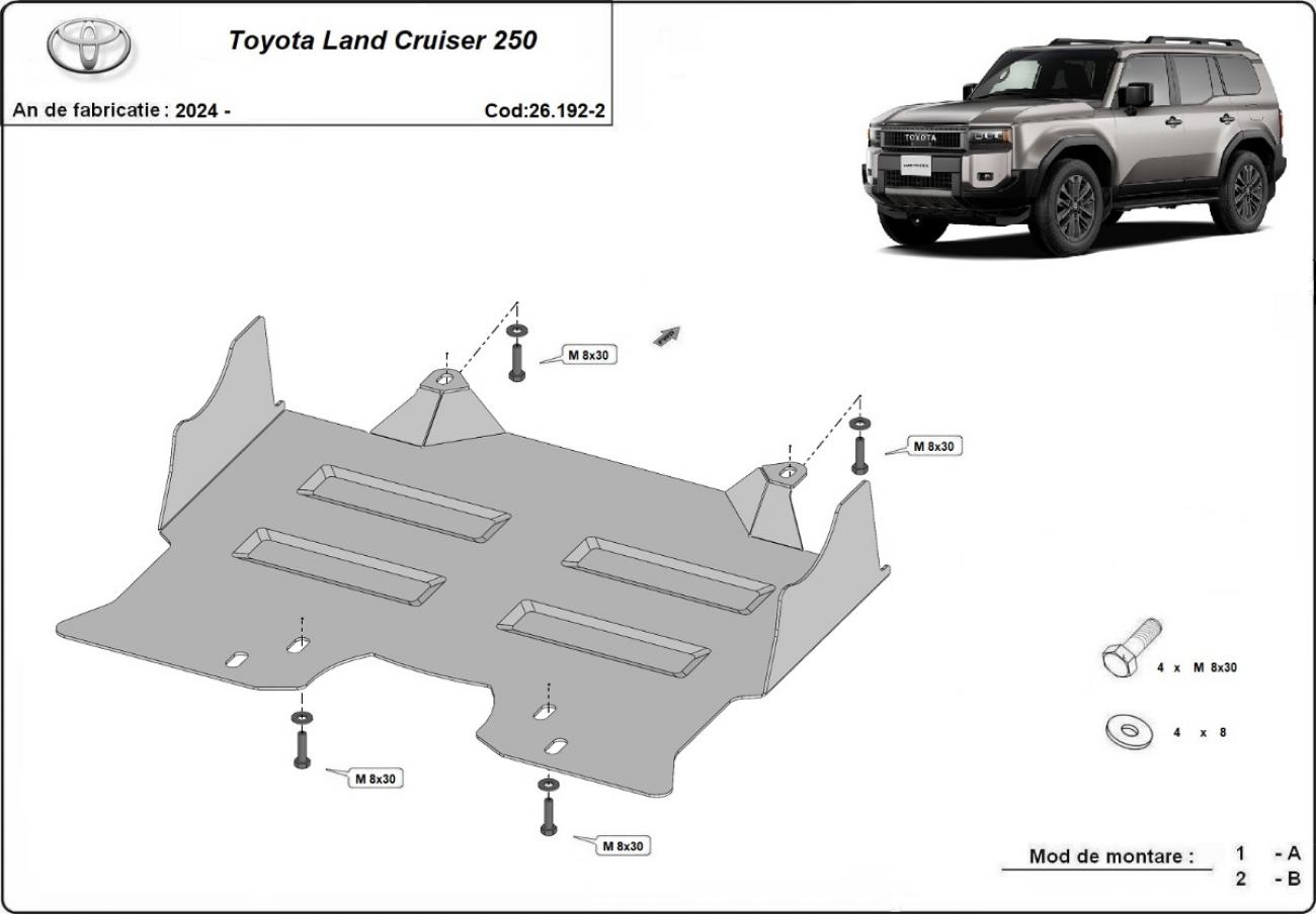 Engine skid plate Toyota Land Cruiser 250 - 2