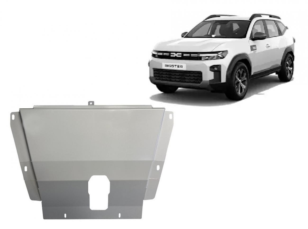 Aluminum engine skid plate Dacia Bigster