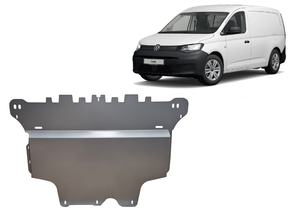 Aluminum engine skid plate Volkswagen Caddy