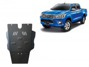 Gearbox and particle filter skid plate for Toyota Hilux Revo