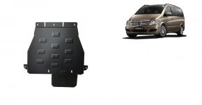 Gearbox and differential skid plate Mercedes Viano W639, varianta 4x4 automatic