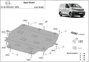 Engine skid plate Opel Vivaro