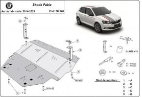 Engine skid plate Skoda Fabia 3 - Diesel