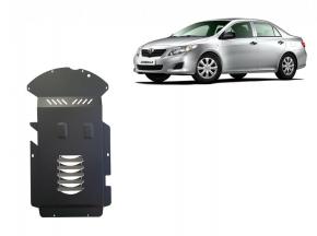 Catalytic converter anti-theft skid plate for Toyota Corolla