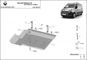 AdBlue tank skid plate Renault Master 3 - Model 3