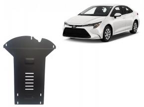 Catalytic converter anti-theft skid plate for Toyota Corolla