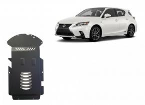 Catalytic converter anti-theft skid plate for Lexus CT200H