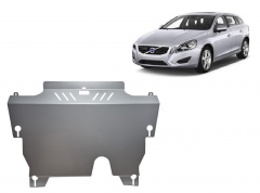Aluminum engine skid plate Volvo V 60
