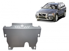 Aluminum engine skid plate Volvo XC 70