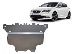 Aluminum engine skid plate SEAT Leon