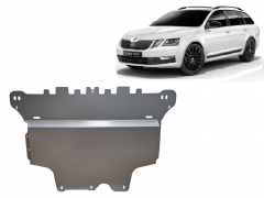 Aluminum engine skid plate Skoda Octavia III