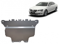 Aluminum engine skid plate Skoda SuperB III